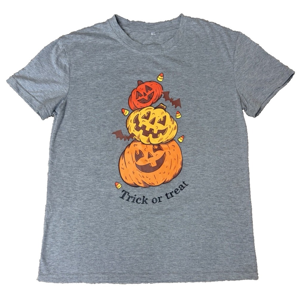 HALLOWEEN Women's Trick or Treat Jack-O'-Lantern T-Shirt Size M